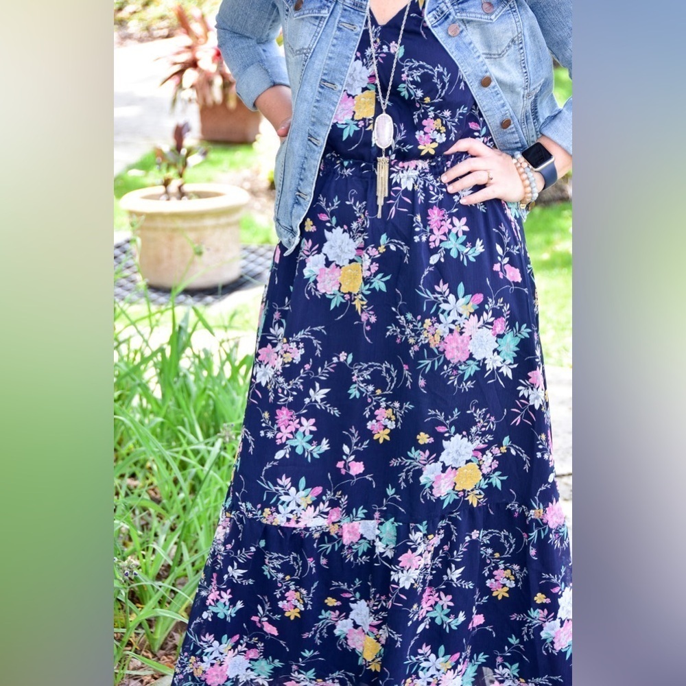 Merona Sleeveless Floral maxi dress - Picture 3 of 6